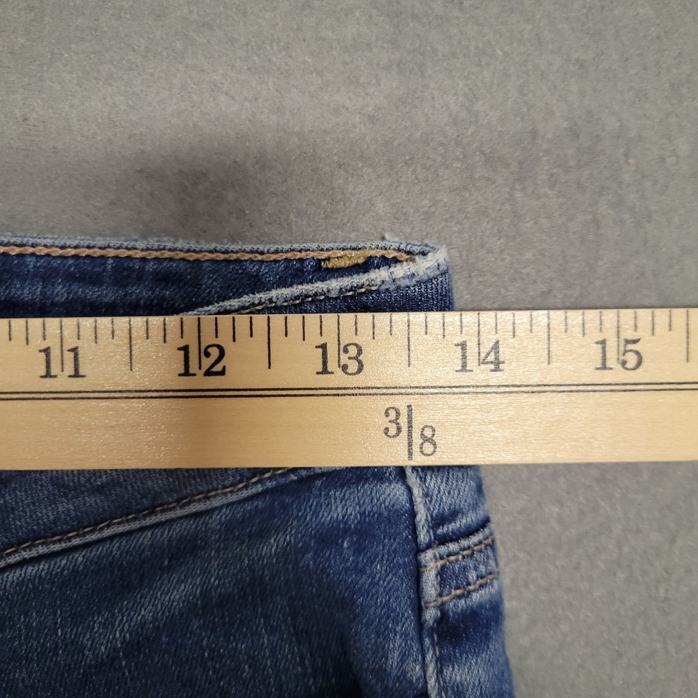 Paige Womens Skinny Distressed Jeans Medium Wash Raw Hem Size 27 - Picture 3 of 12
